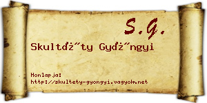 Skultéty Gyöngyi névjegykártya